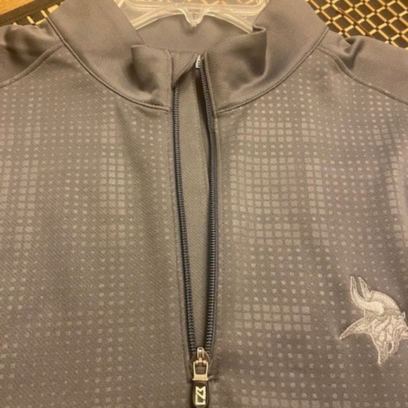 MINNESOTA VIKINGS  Men's Cutter & Buck DryTec Half Zip Pullover - Picture 3 of 16